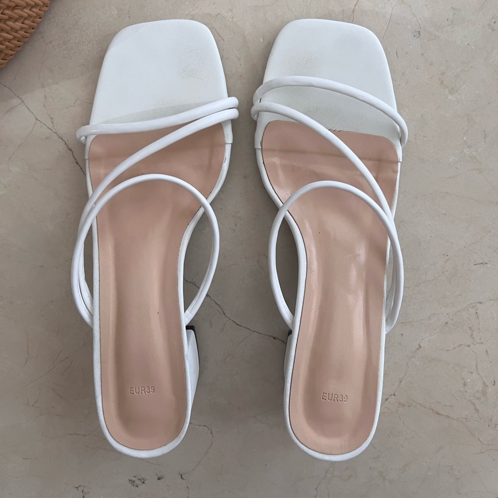 Elegant White Women's Sandals